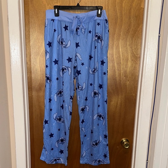 Disney Stitch Blue Lounge Pants - Picture 1 of 2